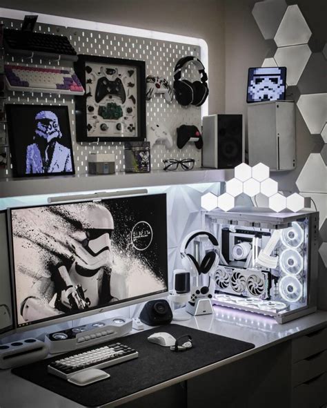 white gaming setup|15 All.